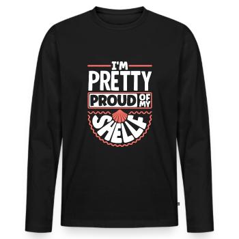 Marine Biology Marine Biologist Science Proud Of - Männer Premium Bio Langarmshirt - Schwarz - Vorne - Nico (187cm)