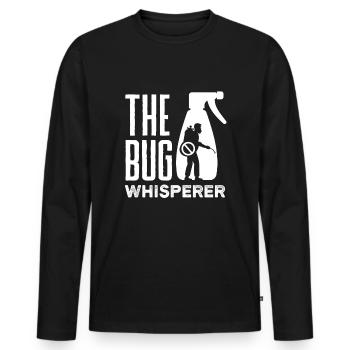 Pest Control Technician Exterminator The Bug - Männer Premium Bio Langarmshirt - Schwarz - Vorne - Nico (187cm)
