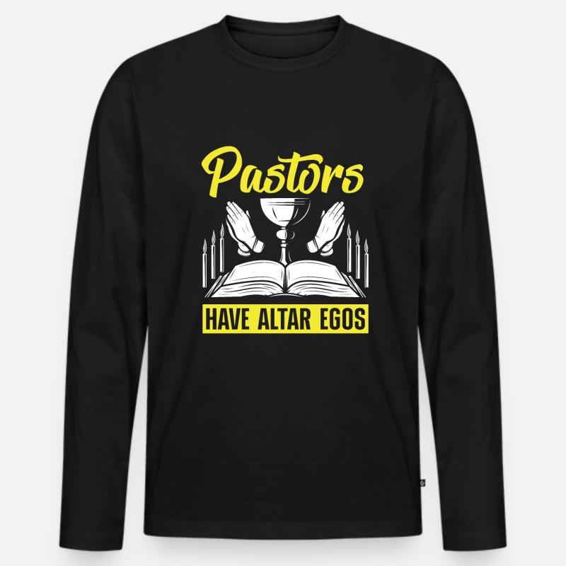 Appréciation du pasteur Pasteur Pasteurs Prédicateurs Ont T-shirt manches longues Premium bio Homme
