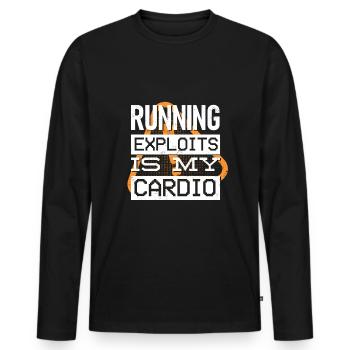 Cyber Security Professional Expert Ethical Hacker - Männer Premium Bio Langarmshirt - Schwarz - Vorne - Nico (187cm)