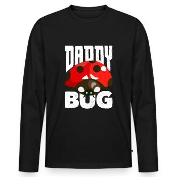 Ladybug Entomologist Ladybirds Entomology Daddy - Männer Premium Bio Langarmshirt - Schwarz - Vorne - Nico (187cm)