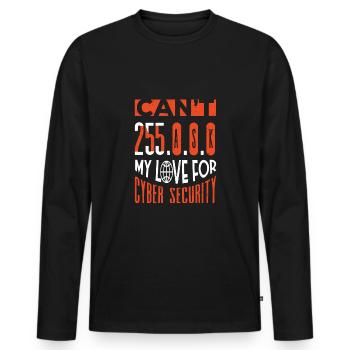 Cyber Security Professional Expert Ethical Hacker - Männer Premium Bio Langarmshirt - Schwarz - Vorne - Nico (187cm)