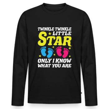 Twinkle Twinkle Little Star sexual partner - Men's Premium Organic Long Sleeve Shirt - black - Front - Nico (187cm)