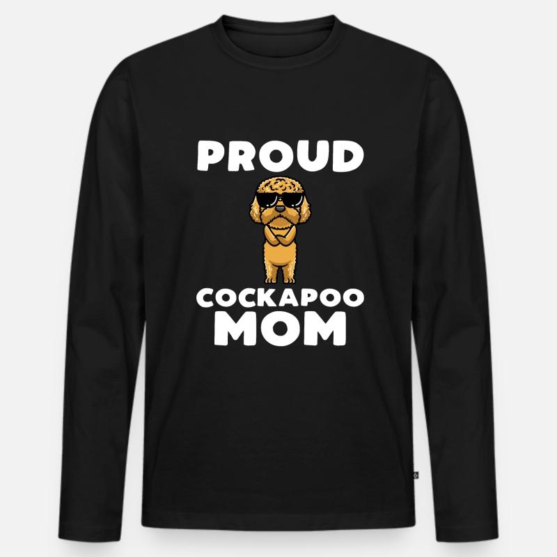 Cockapoo Hund - Männer Premium Bio Langarmshirt - Schwarz