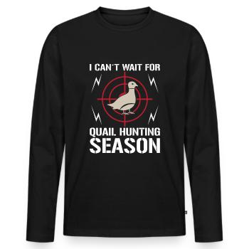 I can't wait for the pigeons of the - Men's Premium Organic Long Sleeve Shirt - black - Front - Nico (187cm)