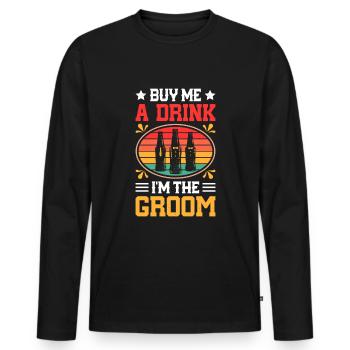 Bachelorette parties beer drinking beer drinkers party - Men's Premium Organic Long Sleeve Shirt - black - Front - Nico (187cm)