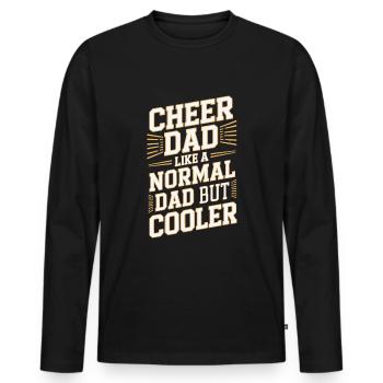 Un père normal, un athlète plus cool - T-shirt manches longues Premium bio Homme - noir - Devant - Nico (187cm)