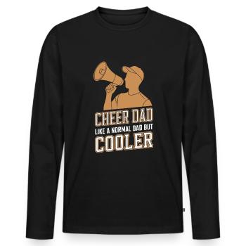 Un père normal, un athlète plus cool - T-shirt manches longues Premium bio Homme - noir - Devant - Nico (187cm)