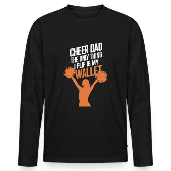 Un père normal, un athlète plus cool - T-shirt manches longues Premium bio Homme - noir - Devant - Nico (187cm)