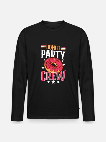 Équipe de beignets - T-shirt manches longues Premium bio Homme - noir