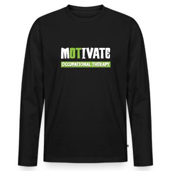 Occupational therapy Occupational therapist Occupational therapist - Men's Premium Organic Long Sleeve Shirt - black - Front - Nico (187cm)