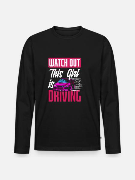 Driver's License Passed Gift - Men's Premium Organic Long Sleeve Shirt - black