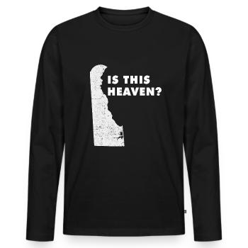Land Map America US State Home Heaven Delaware - Männer Premium Bio Langarmshirt - Schwarz - Vorne - Nico (187cm)