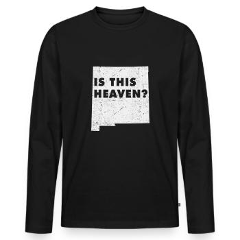Carte terrestre Amérique État américain Accueil Paradis Nouveau-Mexique - T-shirt manches longues Premium bio Homme - noir - Devant - Nico (187cm)