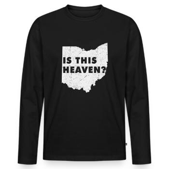 Land Map America US State Home Heaven Ohio - Männer Premium Bio Langarmshirt - Schwarz - Vorne - Nico (187cm)