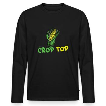 Beach 2022 Tropical Funny Corn Crop Summer - Männer Premium Bio Langarmshirt - Schwarz - Vorne - Nico (187cm)