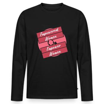 Empowered Empower Feminism Rights Womens Equality - Men's Premium Organic Long Sleeve Shirt - black - Front - Nico (187cm)