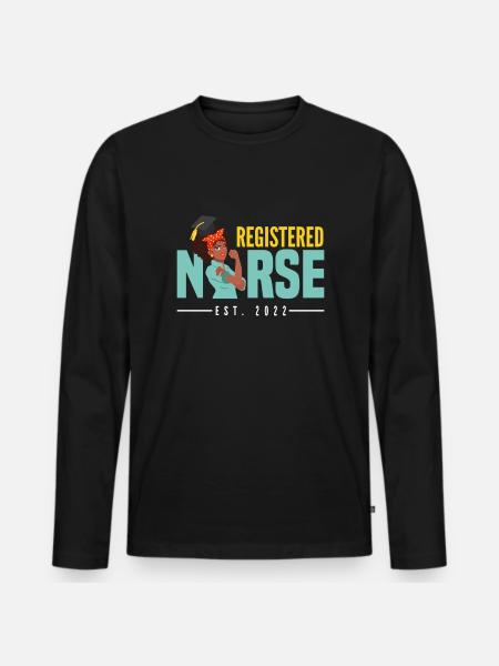 Infirmière infirmière - T-shirt manches longues Premium bio Homme - noir
