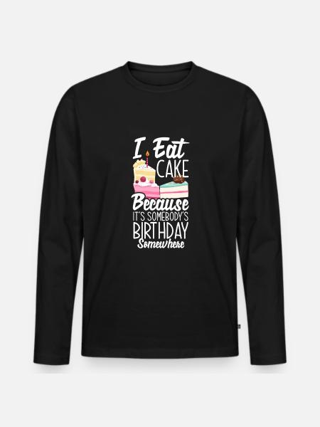 Funny Hobby Baker Gift - Men's Premium Organic Long Sleeve Shirt - black
