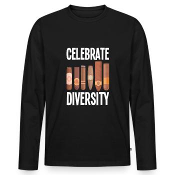 Funny Cigar Smoking Cigar Smoker Gift - Men's Premium Organic Long Sleeve Shirt - black - Front - Nico (187cm)