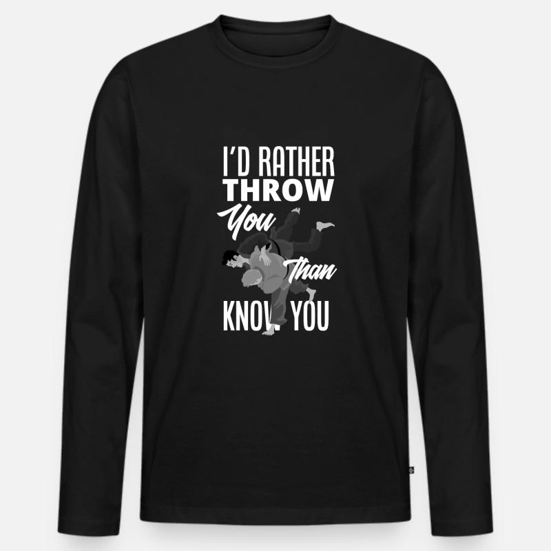 Jiu Jitsu Jiu Jitsu Jiu Jitsu - Men's Premium Organic Long Sleeve Shirt - black