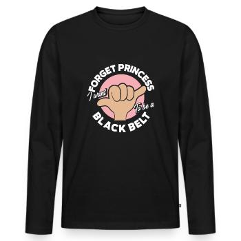 Jiu Jitsu Jiu Jitsu Jiu Jitsu - T-shirt manches longues Premium bio Homme - noir - Devant - Nico (187cm)