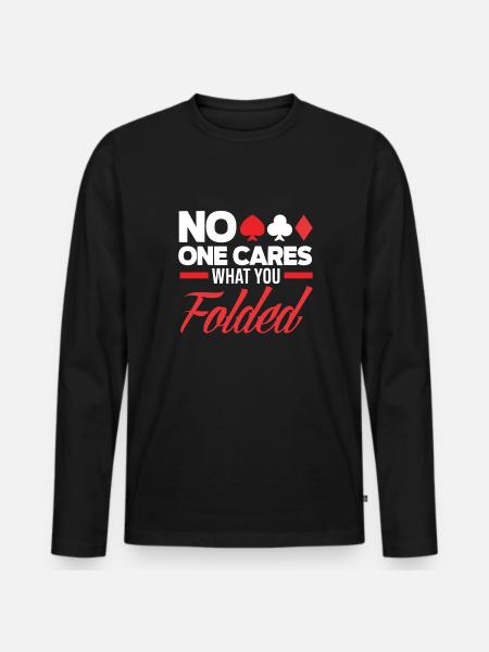 Poker Player Poker Player Poker Gift - Men's Premium Organic Long Sleeve Shirt - black