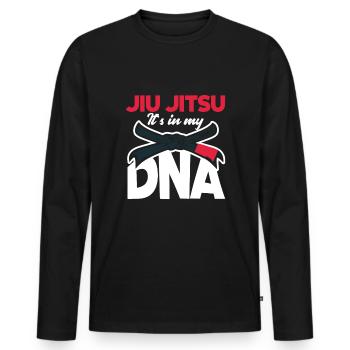 Jiu Jitsu Jiu Jitsu Jiu Jitsu - T-shirt manches longues Premium bio Homme - noir - Devant - Nico (187cm)