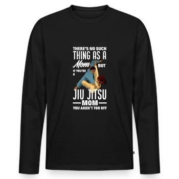 Jiu Jitsu Jiu Jitsu Jiu Jitsu - T-shirt manches longues Premium bio Homme - noir - Devant - Nico (187cm)