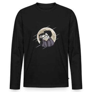 Goth Skeleton Lovers Tarot Gothic Halloween - Männer Premium Bio Langarmshirt - Schwarz - Vorne - Nico (187cm)