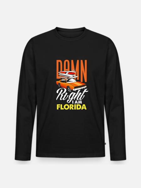 Floride - T-shirt manches longues Premium bio Homme - noir