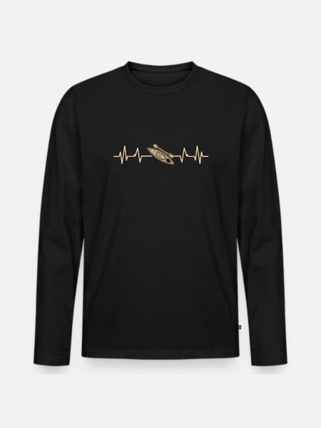 Kayak Canoe - Men's Premium Organic Long Sleeve Shirt - black