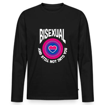 Bisexuell LGBTQ+ Bi LGBTQ - Männer Premium Bio Langarmshirt - Schwarz - Vorne - Nico (187cm)