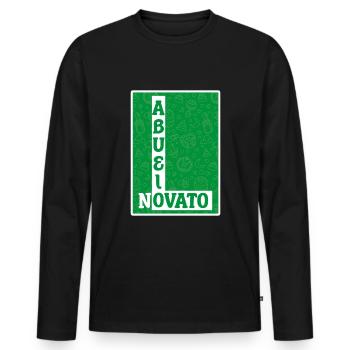 Father's Day Retired Granddad New Grandpa - Männer Premium Bio Langarmshirt - Schwarz - Vorne - Nico (187cm)