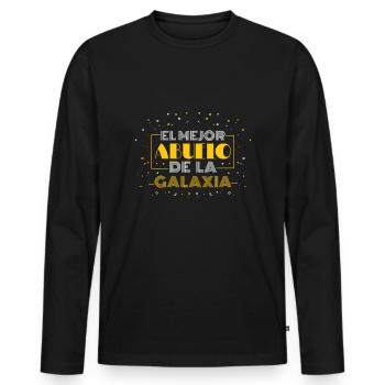 Father's Day Best Granddad Yayo Cool Grandpa - Männer Premium Bio Langarmshirt - Schwarz - Vorne - Nico (187cm)