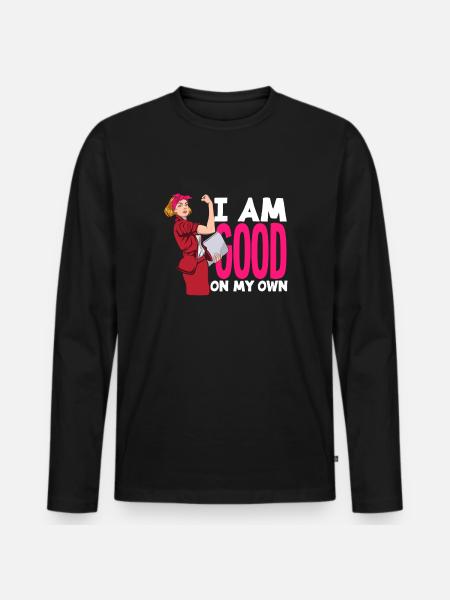 Feminism Feminist - Men's Premium Organic Long Sleeve Shirt - black