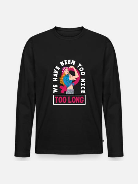 Feminism Feminist - Men's Premium Organic Long Sleeve Shirt - black