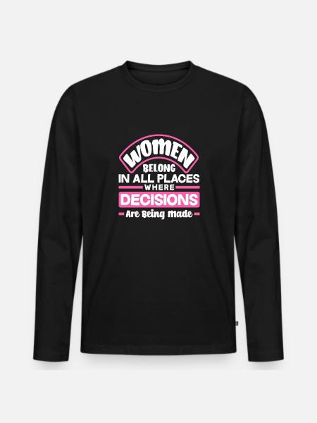 Feminism Feminist - Men's Premium Organic Long Sleeve Shirt - black