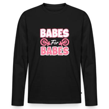 Feminismus Feministin - Männer Premium Bio Langarmshirt - Schwarz - Vorne - Nico (187cm)