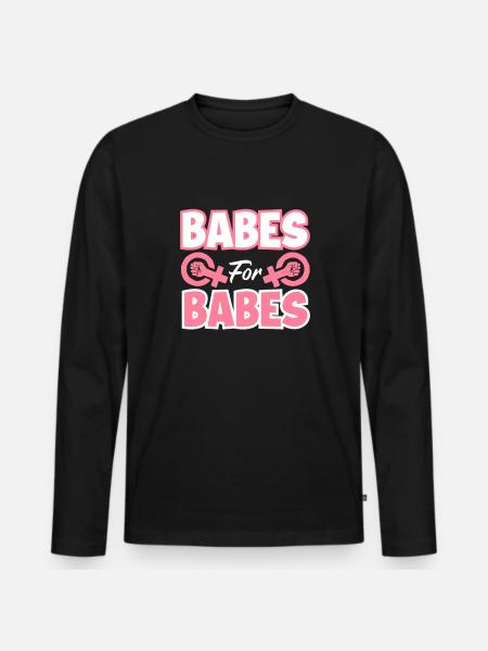 Feminismus Feministin - Männer Premium Bio Langarmshirt - Schwarz