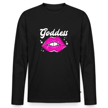 Feminismus Feministin - Männer Premium Bio Langarmshirt - Schwarz - Vorne - Nico (187cm)