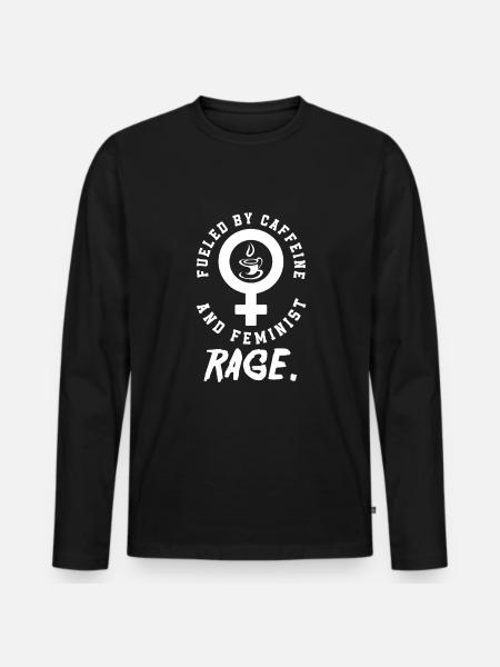 Feminism Feminist - Men's Premium Organic Long Sleeve Shirt - black