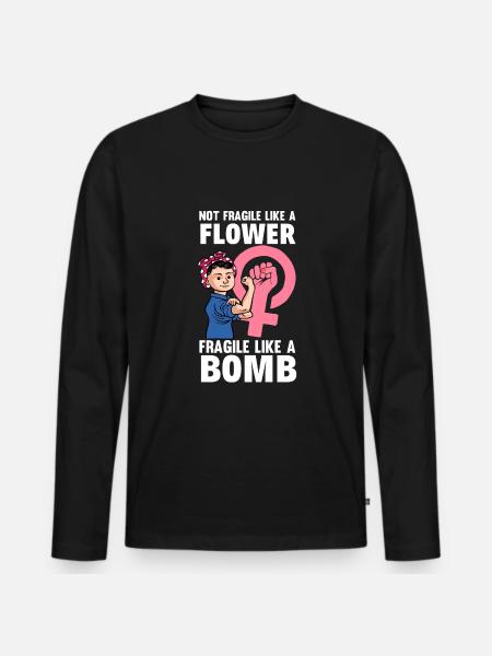 Féminisme Féministe - T-shirt manches longues Premium bio Homme - noir