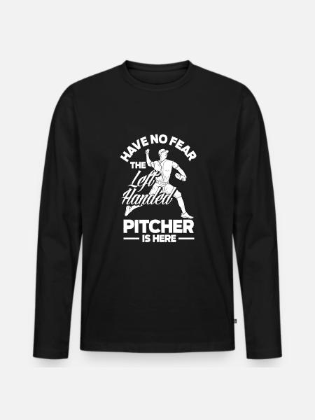 Drôle de baseball - T-shirt manches longues Premium bio Homme - noir