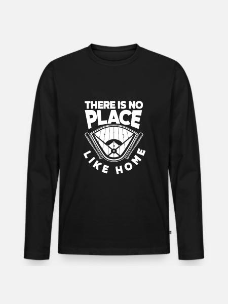 Funny Baseball - Men's Premium Organic Long Sleeve Shirt - black