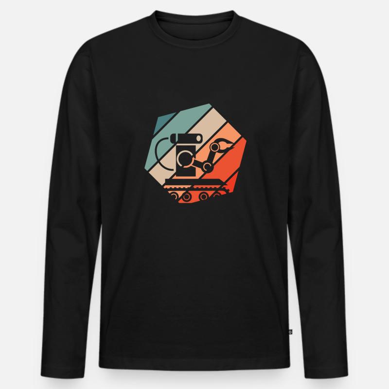 Robotics Robot Programmer - Men's Premium Organic Long Sleeve Shirt - black