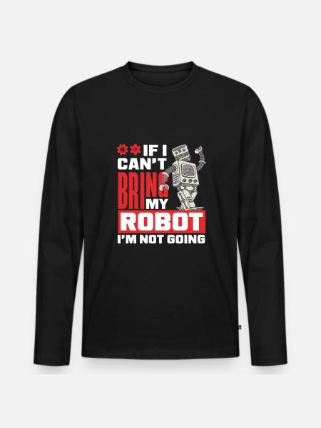 Programmeur de robots robotiques - T-shirt manches longues Premium bio Homme - noir