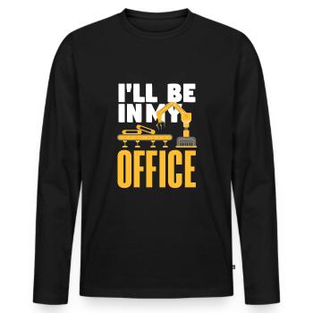 Robotics Robot Programmer - Men's Premium Organic Long Sleeve Shirt - black - Front - Nico (187cm)