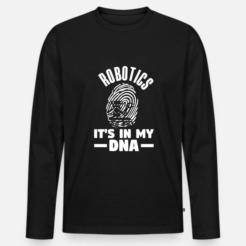 Robotics Robot Programmer - Men's Premium Organic Long Sleeve Shirt - black