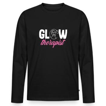 Hautpflege Kosmetikerin Kosmetik - Männer Premium Bio Langarmshirt - Schwarz - Vorne - Nico (187cm)